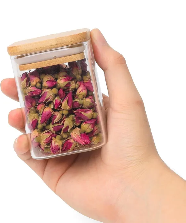 Vilon_230ml_Glass_Jars_With_Bamboo_Lids_Square_Airtight_Spice_Storage_Containers_For_Kitchen_Pantry_Herbs_Set_Of_12