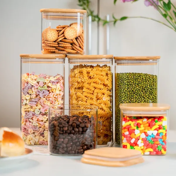 1600ml_Glass_Jars_With_Bamboo_Lids_Square_Airtight_Spice_Storage_Containers_For_Kitchen_Pantry_Herbs_Set_Of_12