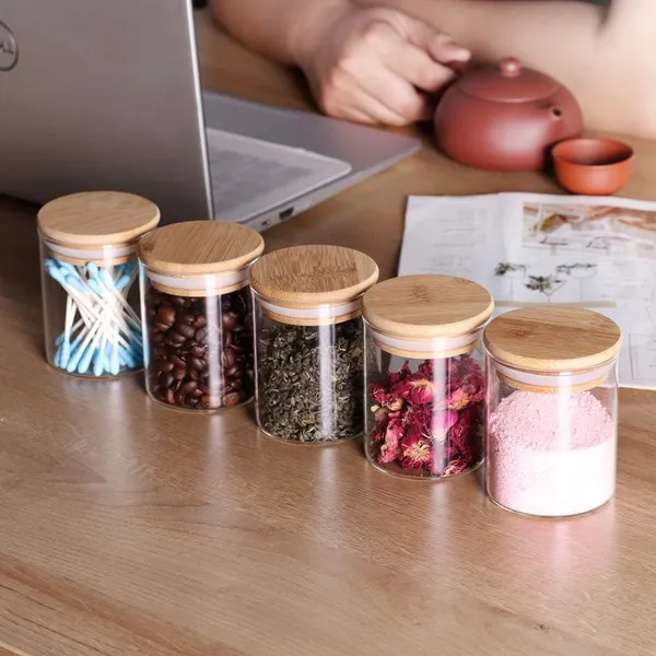 220ml_Glass_Jars_With_Bamboo_Lids_Round_Airtight_Spice_Storage_Containers_For_Kitchen_Pantry_Herbs_Set_Of_12