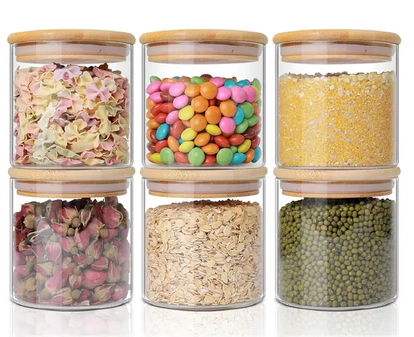 685ml_Glass_Jars_With_Bamboo_Lids_Round_Airtight_Spice_Storage_Containers_For_Kitchen_Pantry_Herbs_Set_Of_12