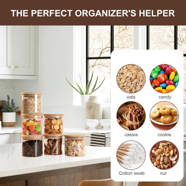 685ml_Glass_Jars_With_Bamboo_Lids_Round_Airtight_Spice_Storage_Containers_For_Kitchen_Pantry_Herbs_Set_Of_12