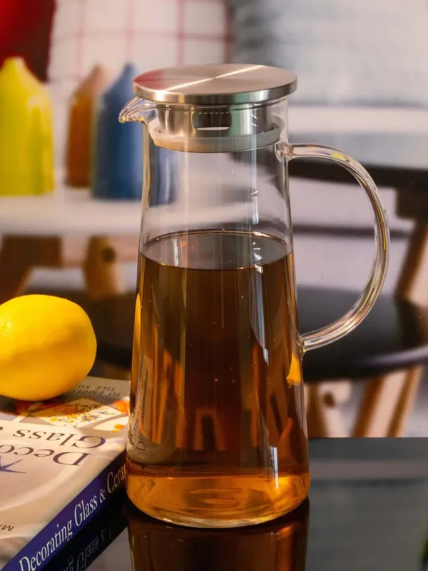 Premium_Glass_Water_Jug_1_3_Ltr_Transparent_Hot_Cold_Water_Pitcher_With_Lid_Water_Jug_Iced_Tea_Milk_And_Juice_Beverage_Carafe_Lemon_Jug_1_30_Liter_Borosilicate_Jug_1_3_Lieter