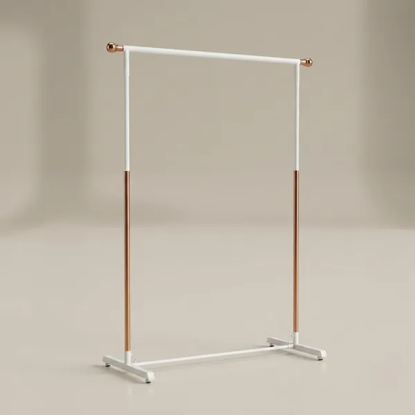Mild_Steel_Golden_Extended_H-Shape_Garment_Display_Rack