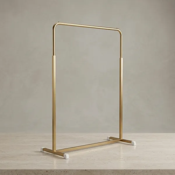 Mild_Steel_Golden_H-Shape_Garment_Display_Rack
