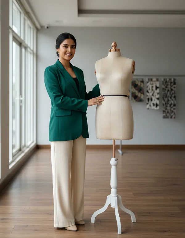 White_Fiber_Wood_Torso_Dress_Form_Mannequin_For_Display