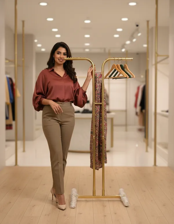 Mild_Steel_Golden_2-Way_Garment_Display_Rack