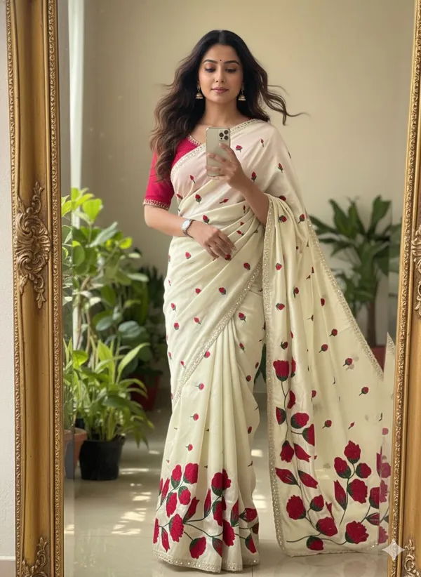 Soft_Rangoli_Silk_Embroidered_Mirror_Work_Saree_with_Cutwork_Border