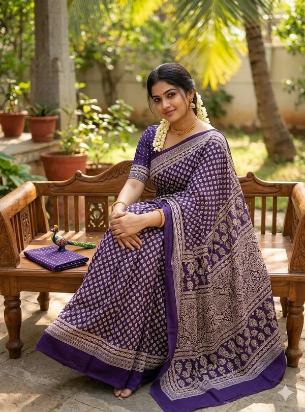 Ajrakh_Gajji_Crepe_Silk_Printed_Saree_with_Running_Blouse_Piece