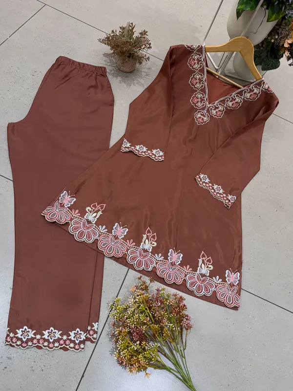 Designer_French_Crepe_Embroidered_Top_&_Palazzo_Co-Ord_Set