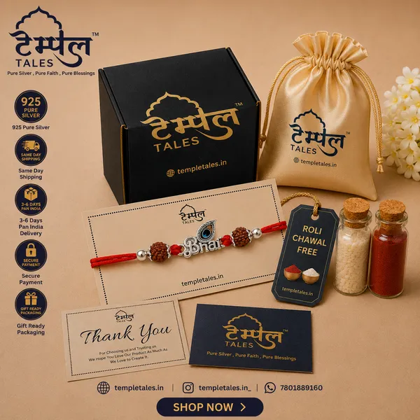 Temple_Tales_Krishna_Bhai_Kavach_Silver_Rudraksha_Rakhi_for_Raksha_Bandhan
