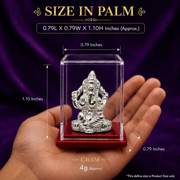 Temple_Tales_Pure_925_Sterling_Silver_Ekdant_Ganesh_Ji_Idol_4g_|_Chandi_Ki_Ganpati_Murti_for_Car_Dashboard,_Pooja_Room_&_Gifting