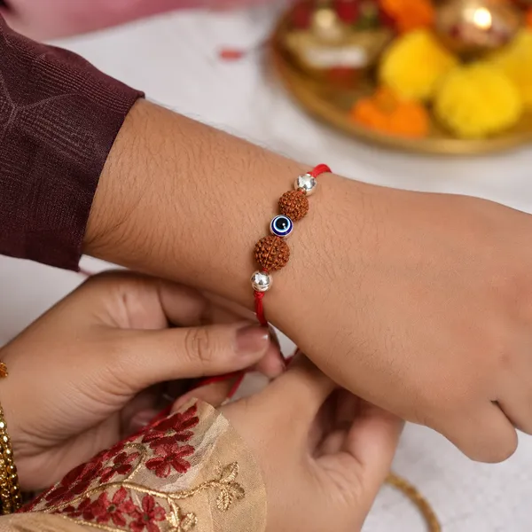 Temple_Tales_Nazar_Kavach_Silver_Rudraksha_Rakhi_for_Raksha_Bandhan
