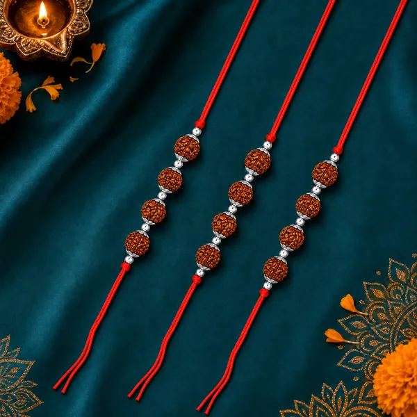 Chaturbhuj_Kavach_–_4_Rudraksh_Beads_(Pack_of_3)_925_Sterling_Silver_Rakhi_for_Brother_|_Raksha_Bandhan_Gift_|_Temple_Tales