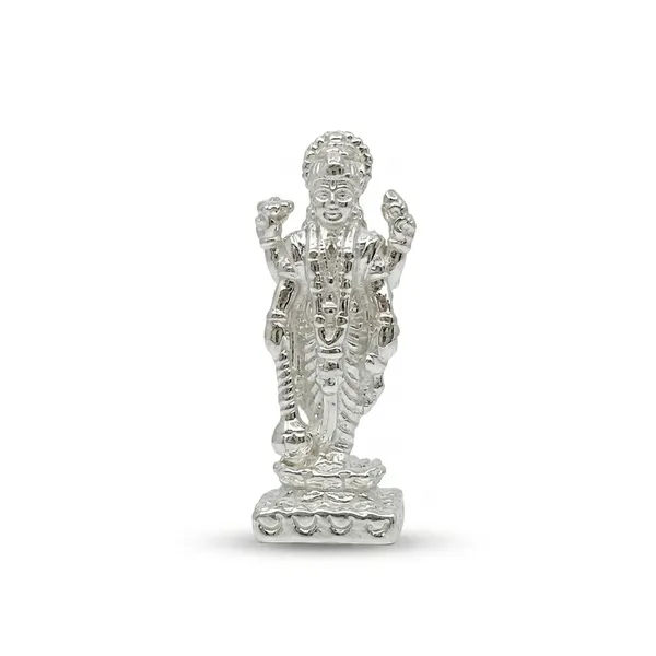 Temple_Tales_Pure_925_Sterling_Silver_Narayan_Vishnu_Ji_Idol_9g_|_Lord_Maha_Vishnu_Statue_for_Eternal_Peace,_Home_Puja_Altar_&_Gifting