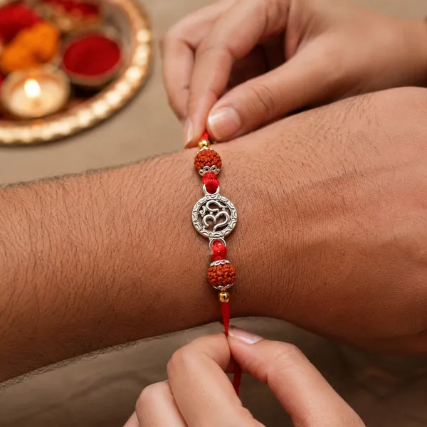 Temple_Tales_Om_Rudra_Silver_Rudraksha_Rakhi_for_Raksha_Bandhan