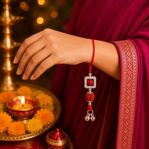Temple_Tales_Shagun_Rudra_Silver_Lumba_Rakhi_for_Bhabhi