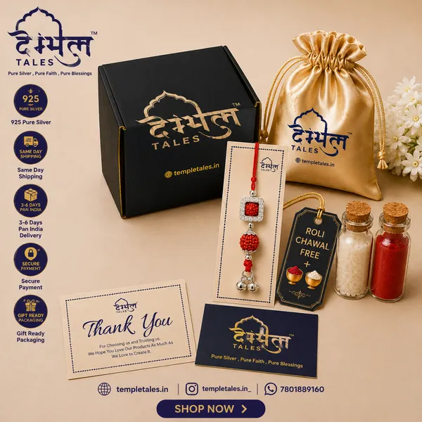 Temple_Tales_Shagun_Rudra_Silver_Lumba_Rakhi_for_Bhabhi