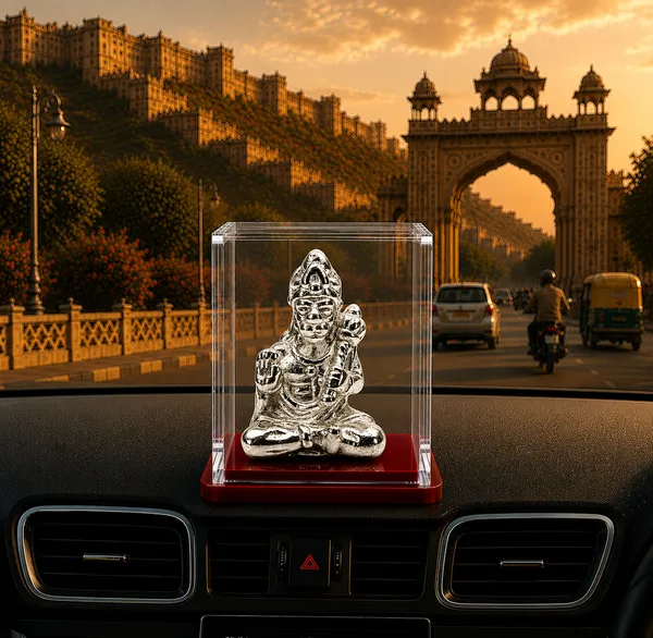 Temple_Tales_Pure_925_Sterling_Silver_Balaji_Hanuman_Ji_Idol_2.5g_|_Salasar/Mehendipur_Balaji_Avatar_Silver_Idol_for_Car_&_Mandir_Puja