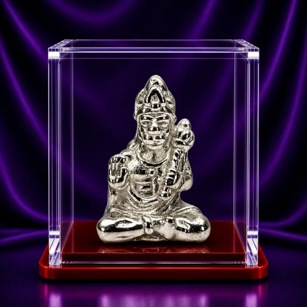 Temple_Tales_Pure_925_Sterling_Silver_Balaji_Hanuman_Ji_Idol_2.5g_|_Salasar/Mehendipur_Balaji_Avatar_Silver_Idol_for_Car_&_Mandir_Puja