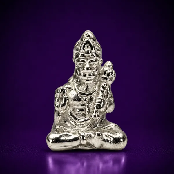 Temple_Tales_Pure_925_Sterling_Silver_Balaji_Hanuman_Ji_Idol_2.5g_|_Salasar/Mehendipur_Balaji_Avatar_Silver_Idol_for_Car_&_Mandir_Puja