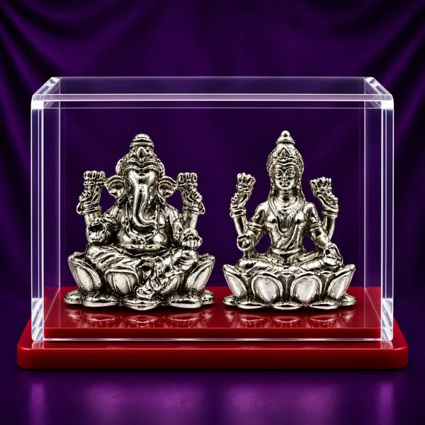 Temple_Tales_Pure_925_Sterling_Silver_Pushna_Ganesh_Ji_&_Shraddha_Lakshmi_Ji_Idol_Set_16g_|_Lakshmi_Ganesh_Murti_for_Diwali_Pooja,_Dhanteras,_Prosperity_&_Blessings_|_Festive_Gift