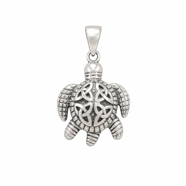 925_Sterling_Silver_Sacred_Tortoise_Pendant_|_Vastu_Religious_Jewelry_|_Spiritual_Gift_for_Men_&_Women_|_Temple_Tales
