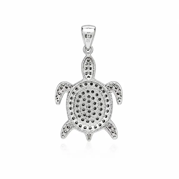925_Sterling_Silver_Diamond_Tortoise_Pendant_|_Vastu_Religious_Jewelry_|_Spiritual_Gift_for_Men_&_Women_|_Temple_Tales