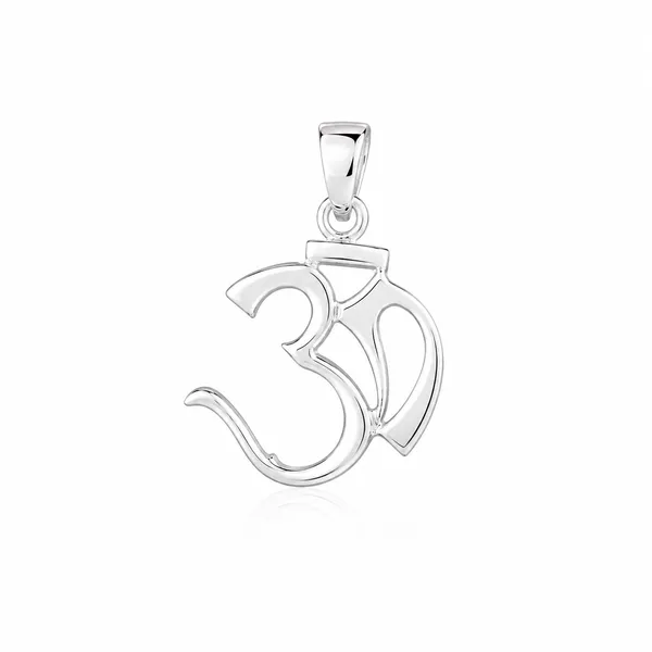925_Sterling_Silver_Designer_Om_Pendant_|_Hindu_Religious_Jewelry_|_Spiritual_Gift_for_Men_&_Women_|_Temple_Tales