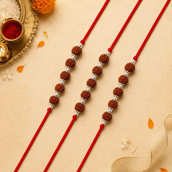 Panchmukhi_Kavach_–_5_Rudraksh_Beads_(Pack_of_3)_925_Sterling_Silver_Rakhi_for_Brother_|_Raksha_Bandhan_Gift_|_Temple_Tales
