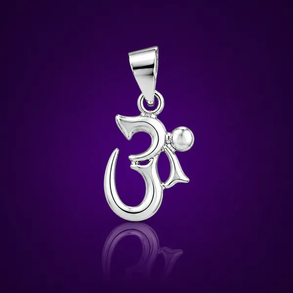925_Sterling_Silver_Minimal_Om_Pendant_|_Hindu_Religious_Jewelry_|_Spiritual_Gift_for_Men_&_Women_|_Temple_Tales