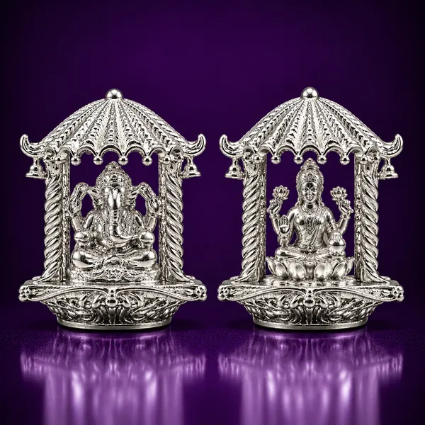 Temple_Tales_Pure_925_Sterling_Silver_Mahaveer_Ganesh_Ji_&_Amruta_Lakshmi_Ji_Idol_Set_23.5g_|_Lakshmi_Ganesh_Murti_for_Diwali_Pooja,_Dhanteras,_Wealth_&_Prosperity_|_Premium_Diwali_Gift