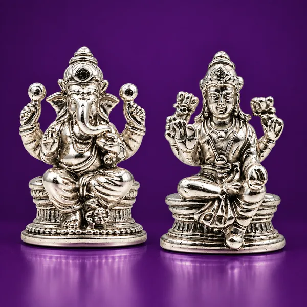 Temple_Tales_Pure_925_Sterling_Silver_Manya_Ganesh_Ji_&_Pushti_Lakshmi_Ji_Idol_Set_8g_|_Lakshmi_Ganesh_Murti_for_Diwali_Pooja,_Dhanteras,_Wealth_&_Abundance_|_Diwali_Gift