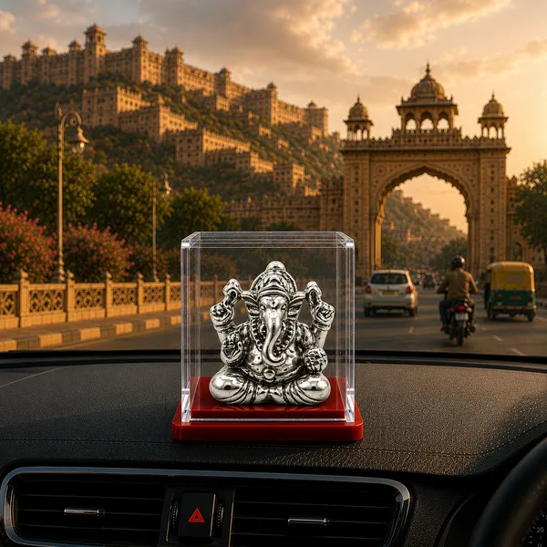 Temple_Tales_Pure_925_Sterling_Silver_Pragna_Ganesh_Ji_Idol_2g_|_Wisdom_Blessings_Ganesh_Murti_for_Student_Desk,_Car_&_Home_Temple