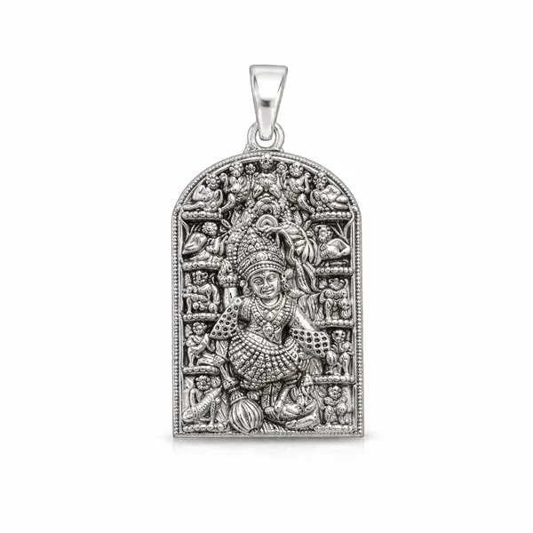 925_Sterling_Silver_Kashtbhanjan_Hanuman_Pendant_|_Bajrangbali_Religious_Jewelry_|_Spiritual_Gift_for_Men_&_Women_|_Temple_Tales