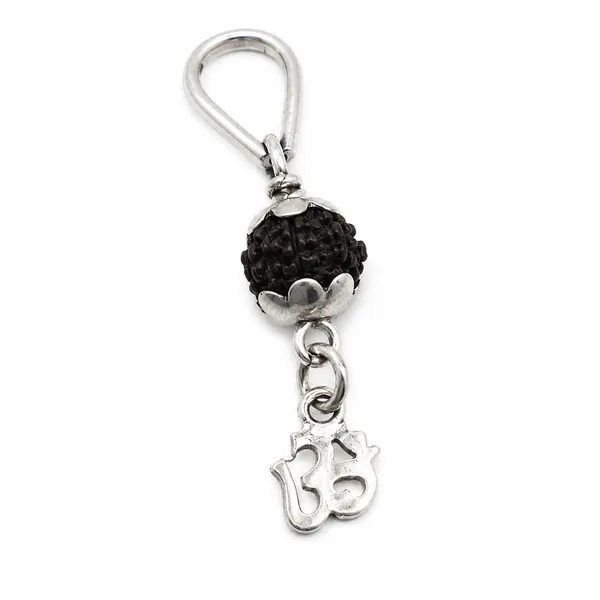 925_Sterling_Silver_Aum_Black_Rudraksh_Pendant_|_Mahadev_Spiritual_Jewelry_|_Temple_Tales