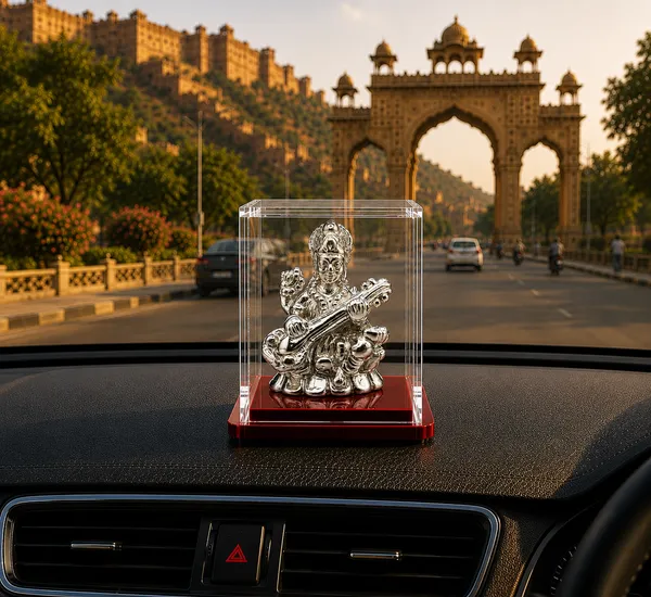 Temple_Tales_Pure_925_Sterling_Silver_Sharda_Maa_Idol_2g_|_Goddess_Saraswati_Murti_for_Wisdom,_Music,_Study_Table_&_School_Gifting