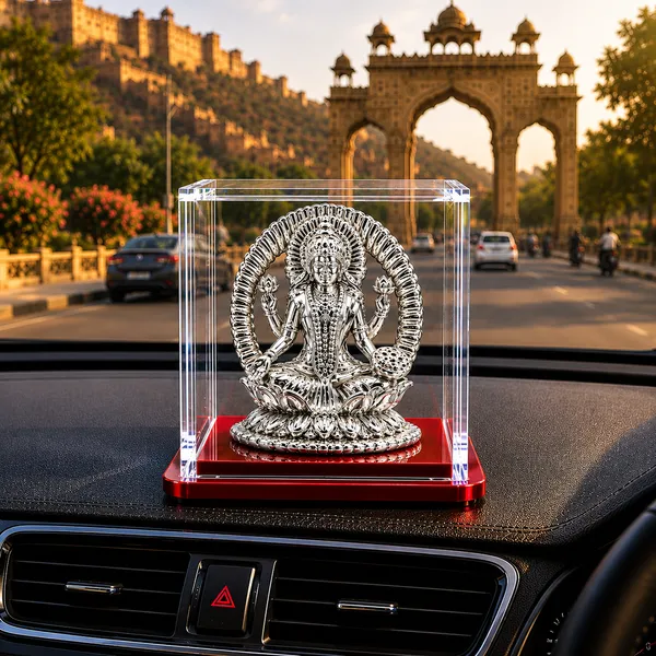 Temple_Tales_Pure_925_Sterling_Silver_Vibha_Lakshmi_Ji_Idol_6g_|_Elegant_Goddess_Lakshmi_Murti_for_Car_Dashboard_&_Home_Mandir