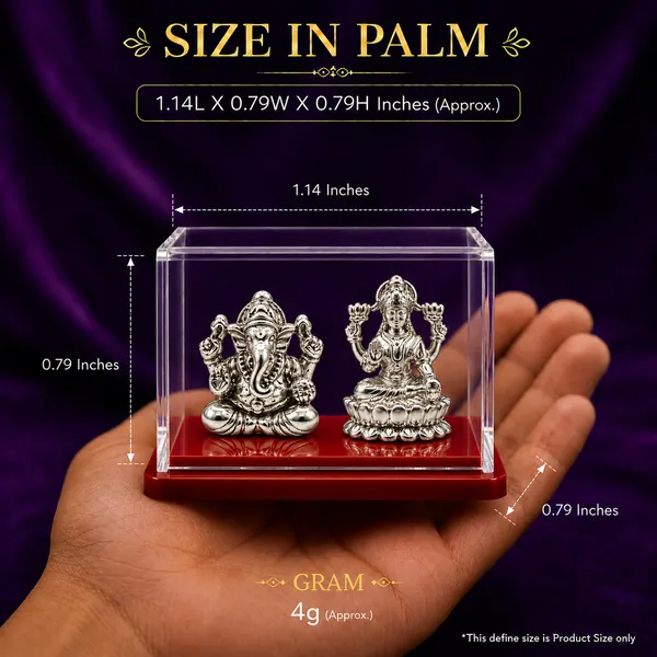Temple_Tales_Pure_925_Sterling_Silver_Pragna_Ganesh_Ji_&_Shree_Lakshmi_Ji_Idol_Set_4g_|_Lakshmi_Ganesh_Murti_for_Diwali_Pooja,_Dhanteras,_Wealth_&_Prosperity_|_Diwali_Gift