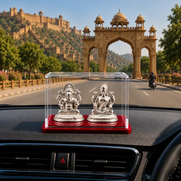 Temple_Tales_Pure_925_Sterling_Silver_Nandan_Ganesh_Ji_&_Satya_Lakshmi_Ji_Idol_Set_7g_|_Lakshmi_Ganesh_Murti_for_Diwali_Pooja,_Dhanteras,_Happiness_&_Prosperity_|_Diwali_Gift