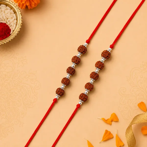 Panchmukhi_Kavach_–_5_Rudraksh_Beads_(Pack_of_2)_925_Sterling_Silver_Rakhi_for_Brother_|_Raksha_Bandhan_Gift_|_Temple_Tales
