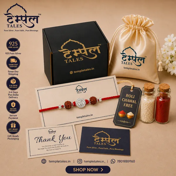 Temple_Tales_Shree_Rudra_Kavach_Silver_Rudraksha_Rakhi_for_Raksha_Bandhan