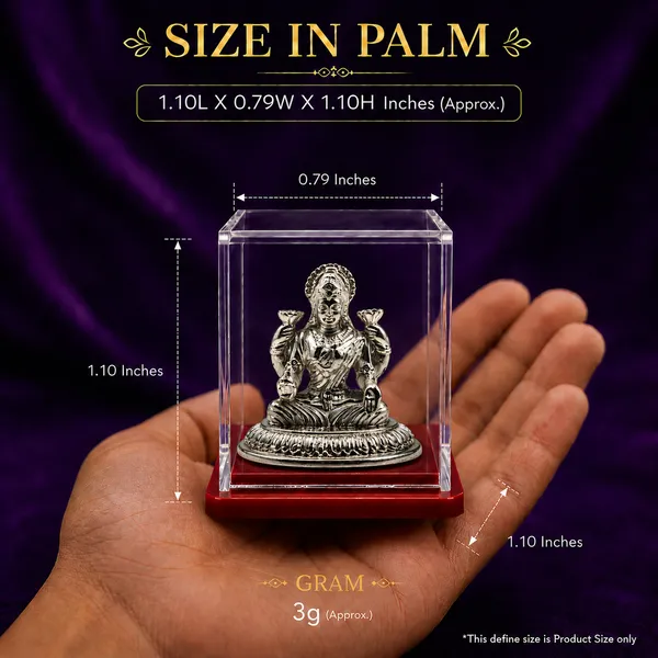 Temple_Tales_Pure_925_Sterling_Silver_Satya_Lakshmi_Ji_Idol_3g_|_Goddess_of_Prosperity_Murti_for_Car_Dashboard_&_Home_Mandir