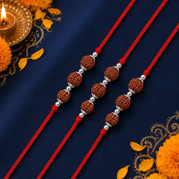 Trinetra_Kavach_–_3_Rudraksh_Beads_(Pack_of_3)_925_Sterling_Silver_Rakhi_for_Brother_|_Raksha_Bandhan_Gift_|_Temple_Tales