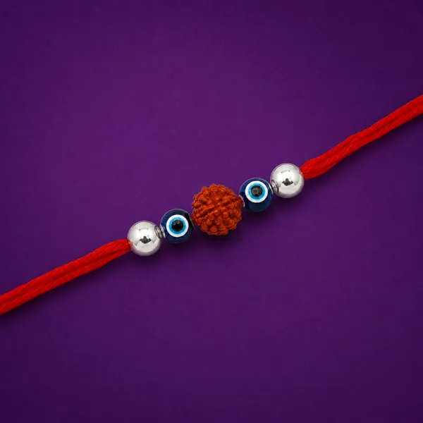Temple_Tales_Shubh_Drishti_Silver_Rudraksha_Rakhi_for_Raksha_Bandhan
