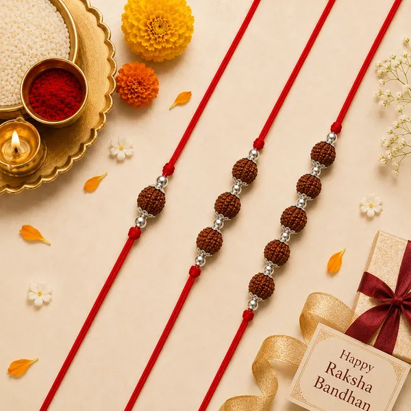 Temple_Tales_Triveni_Rudra_Kavach_(Set_of_3)_925_Sterling_Silver_Rudraksha_Rakhi_Collection_|_Premium_Gift