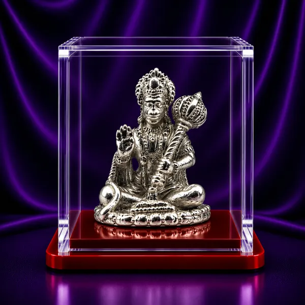 Temple_Tales_Pure_925_Sterling_Silver_Kesarinandan_Hanuman_Ji_Idol_14.5g_|_Pavanputra_Hanuman_Murti_for_Home_Temple,_Courage_&_Evil_Eye_Protection