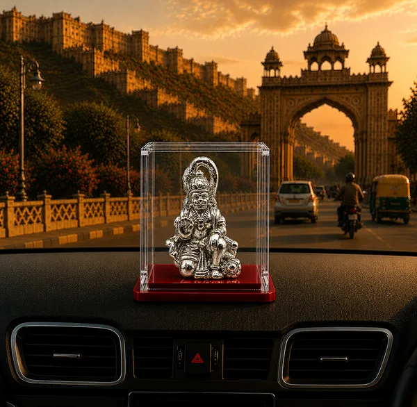 Temple_Tales_Pure_925_Sterling_Silver_Maruti_Hanuman_Ji_Idol_6.5g_|_Bajrangbali_Sankat_Mochan_Murti_for_Car_Dashboard_&_Protection