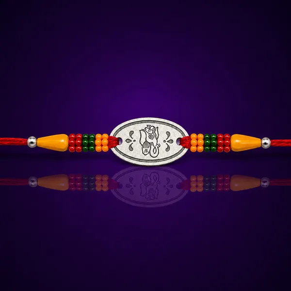 Temple_Tales_Ganesh_Blessings_Silver_Rudraksha_Rakhi_for_Raksha_Bandhan