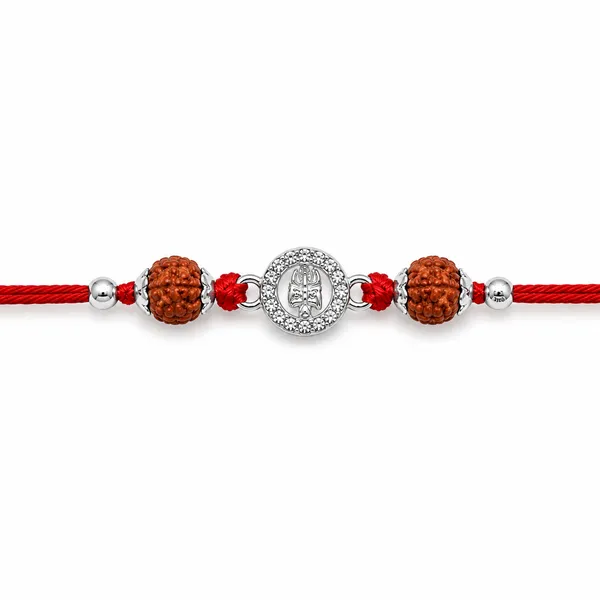 Temple_Tales_Trishul_Damru_Silver_Rudraksha_Rakhi_for_Raksha_Bandhan