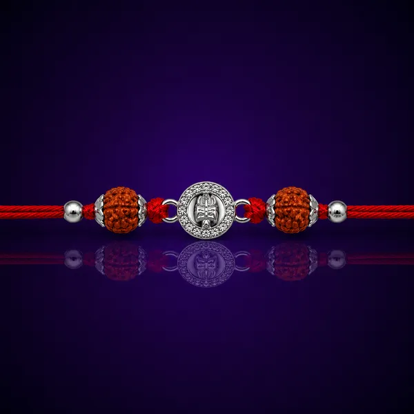 Temple_Tales_Trishul_Damru_Silver_Rudraksha_Rakhi_for_Raksha_Bandhan